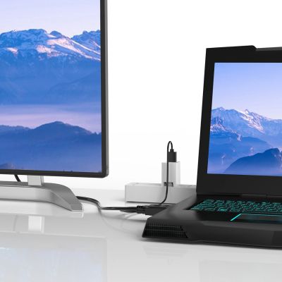 7. Orico XD-VATH VGA- und 3,5-mm-Klinkenstecker-auf-HDMI-Full-HD-60-Hz-Kabel mit USB-Stromversorgung, 5 m – Schwarz