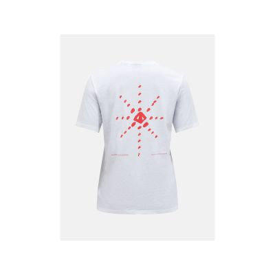 4. PEAK PERFORMANCE Explore Graphic Tee Women T-Shirt rot