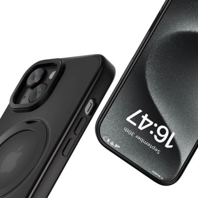 2. Tech-Protect MagRing MagSafe Hülle für iPhone 16e / 17e – mattschwarz