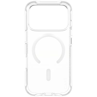 3. CARE by PanzerGlass Modisches Samba Case mit weißem MagSafe für iPhone 17 Pro - Transparent