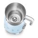 6. Smeg MFF11PBEU Milchaufschäumer/Milchwärmer, automatischer Milchaufschäumer/Milchwärmer, blau