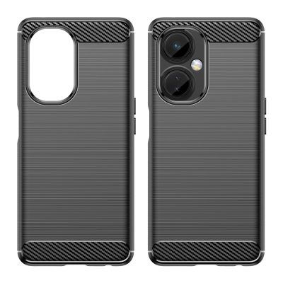 8. Carbon Case Hülle für OnePlus Nord CE 3 flexible Silikon-Carbon-Hülle schwarz