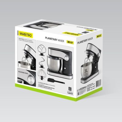 6. Planetenrührwerk mit 3-Liter-Rührschüssel, 1200 W MR-557 MAESTRO