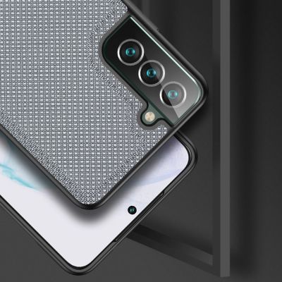 4. Dux Ducis Fino Hülle aus Nylonmaterial für Samsung Galaxy S22+ (S22 Plus) blau