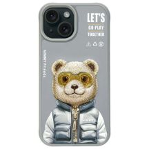Nimmy Cool&Cute 2.0 Bear Case für iPhone 15 - Grau
