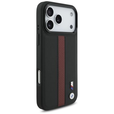 4. BMW M Perforated Stripe Logo MagSafe Case für iPhone 17 Pro Max – Rot