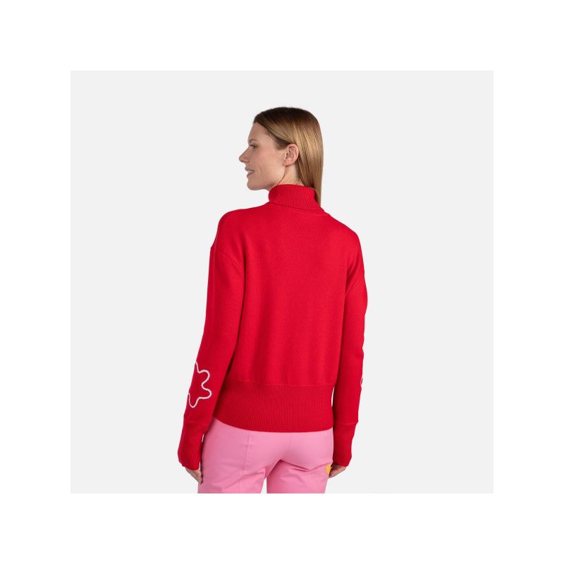 6. Rossignol W Jcc Rollkragenpullover Rot