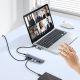 8. Baseus UltraJoy Series USB-A/USB-C Hub (4x USB-A 3.1, 1x USB-C 5V) – Grau