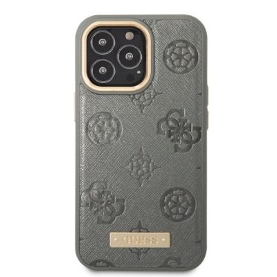 3. Guess GUHMP13XSAPSTG iPhone 13 Pro Max 6,7" Grau/Grau Hardcase Peony Logo Plate MagSafe