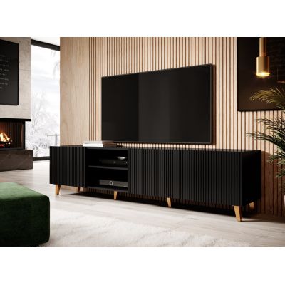 3. TV-Schrank PAFOS 200x40x52 schwarz matt