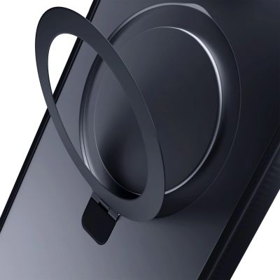 7. 3mk Smoke Case Mag&Stand Hülle für Apple iPhone 14 pro max – Schwarz