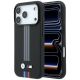 BMW M Quadrille Kevlar Anthrazit & Tricolor Print Lines MagSafe Hülle für iPhone 18 Pro Max / 17 Pro Max - Schwarz