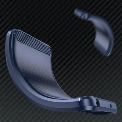 5. Carbon Case Silikonhülle für iPhone 16 - Blau