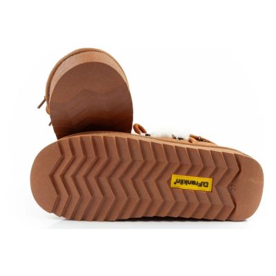 9. D.Franklin Damen Winter Schneestiefel Modische Fellfütterung Braune Stiefeletten