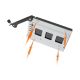 We-Ra. IcyDock mit Platz für 2 Laufwerke: 2 x 6,3 cm SATA I-III/SAS HDD & SSD in Farbe, 1 x 3,5" Metall