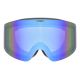 2. Uvex Skibrille provoqe FM für den Wintersport, Schwarz, Herren, Blau, sphärische Scheibe