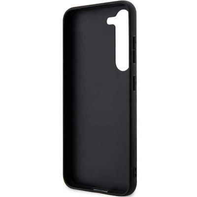 7. Karl Lagerfeld Saffiano Mono Metal Logo Hülle für Samsung Galaxy S24+ – Schwarz