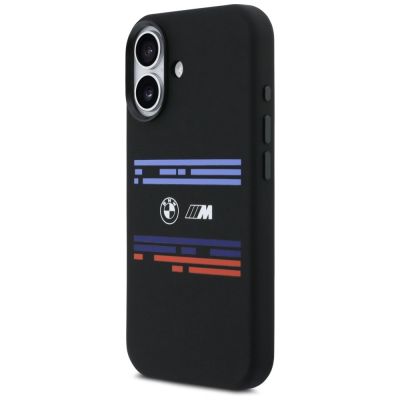 2. BMW M Silikonhülle mit horizontaler Linie und MagSafe-Funktion für iPhone 17 - Schwarz