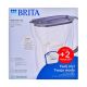 Brita Style Essential Filterkanne + 2 MaxtraPro PP-Kartuschen (2,4 l; dunkelblau)