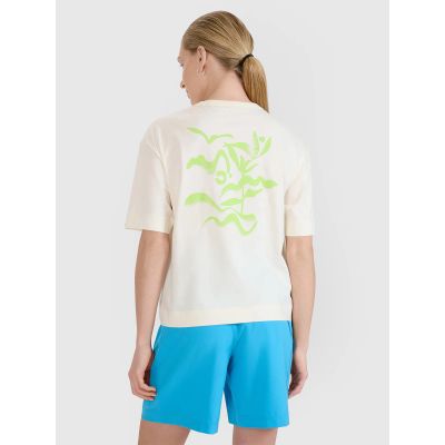 2. Damen-T-Shirt mit Aufdruck, regulär, Größe 4F 4FWSS25TTSHF1967-11S