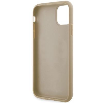 7. Guess GUHCN61HG4SGD Hülle für iPhone 11 / Xr – Gold Glitter Script Big 4G