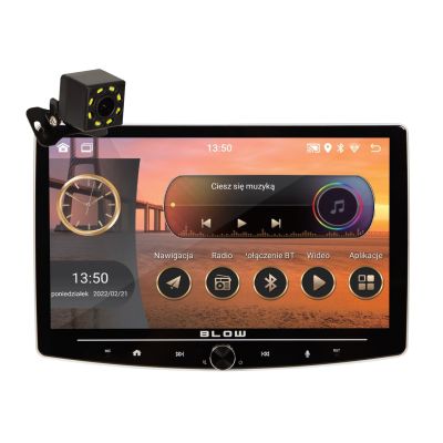 2. BLOW CP01 1DIN Autoradio 10" Android/WLAN/GPS/CARPLAY, schwenkbar