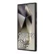 5. DKNY Leder-MagSafe-Hülle mit kariertem Monomuster für Samsung Galaxy S24 Ultra – Schwarz