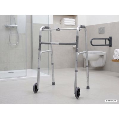 45. Dreifunktions-Rehabilitationsrollator aus Aluminium