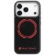 Audi RSQ Carbon Fiber Sport Red Circle MagSafe Case für iPhone 17 Pro - Schwarz