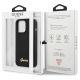 8. Guess GUHCP13XLSLMGBK iPhone 13 Pro Max 6,7" schwarz/schwarzes Hardcase Silikon Script Gold Logo