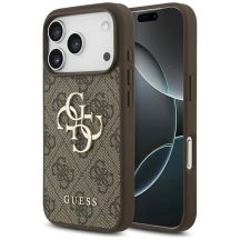 Guess 4G Big Logo Case für iPhone 17 Pro - Braun