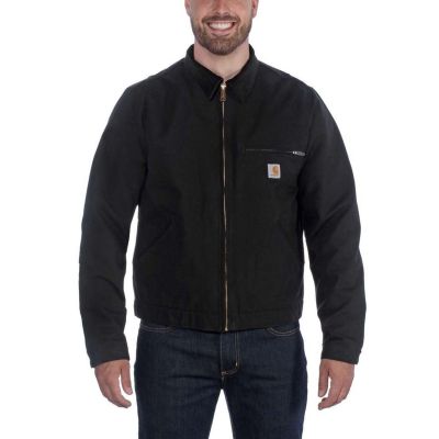 Carhartt Duck Detroit Jacke Schwarz