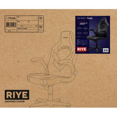 7. TRUST GXT703 RIYE GAMING CHAIR SCHWARZ Gamingstuhl (25128)