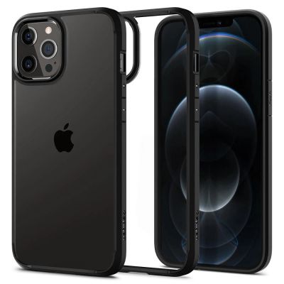 Spigen Ultra Hybrid-Hülle für iPhone 12 / iPhone 12 Pro – mattschwarz