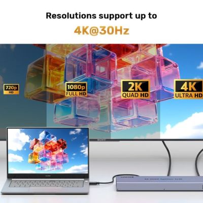 9. Unitek 4K HDMI-Splitter, 1 Eingang, 16 Ausgänge, 4K@30Hz