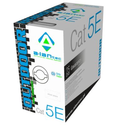 ALANTEC U/UTP Netzwerkkabel Kat. 5e PE, für den Außenbereich, gelgefüllt, 305 m