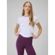 Damen-T-Shirt, schmal geschnitten, einfarbig, Größe 4F 4FRAW25TTSHF3623-10S
