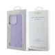 8. Guess Saffiano Peony Classic Logo MagSafe-Hülle für iPhone 16 Pro Max – Lila