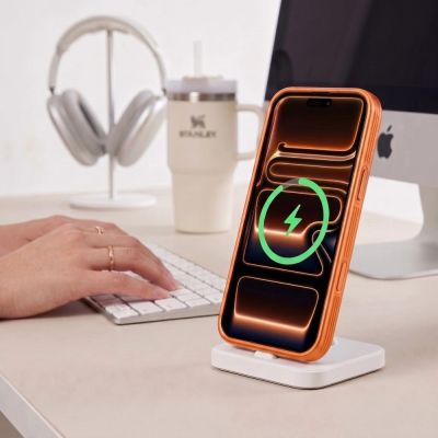 6. Tech-Protect MagPrime MagSafe CC Hülle für iPhone 18 Pro Max / 17 Pro Max – Mattorange
