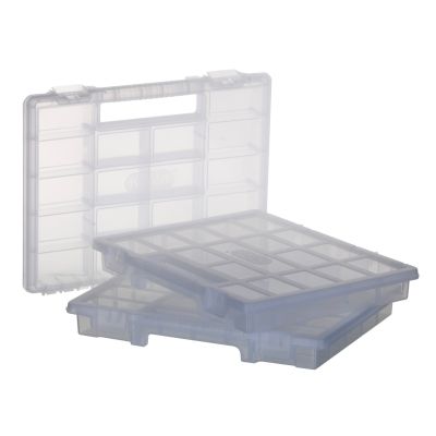 9. Stapelbarer Werkzeugkasten mit 3 Organizerfächern