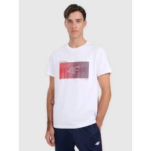 Herren-T-Shirt mit Aufdruck, regulär, Größe 4F 4FRAW25TTSHM3224-10S