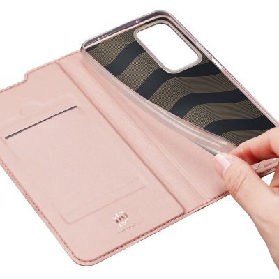 8. Dux Ducis Skin Pro Holster Cover Flip Cover für Xiaomi Poco F4 5G rosa