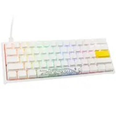 7. Ducky DKON2061ST Gaming-Tastatur USB QWERTY Amerikanische Internationale Weiß