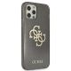 4. Guess GUHCP12LPCUGL4GBK iPhone 12 Pro Max 6,7" schwarz/schwarze Hartschale Glitter 4G Big Logo