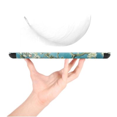 2. Tech-Protect SmartCase Hülle für Kindle 11" 2022 - Blau mit Sakura-Blüten