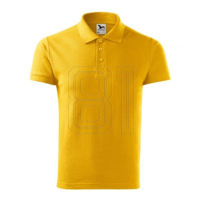 3. Malfini Cotton M MLI-21204 gelbes Poloshirt