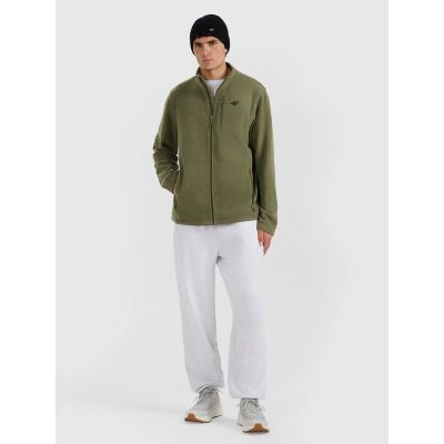 4. Herren-Fleecepullover mit Stehkragen Regular Fit 4F 4FRMM00TFLEM435-43S