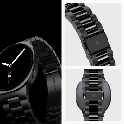 8. Spigen Modern Fit Armband 316L für Samsung Galaxy Watch 40/44/46 mm – Schwarz