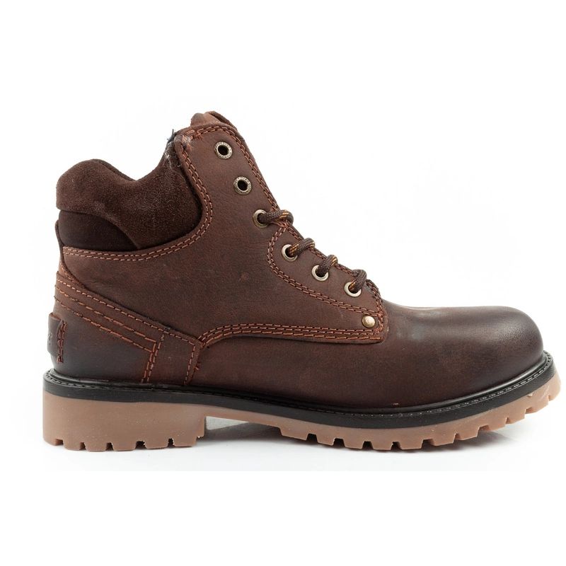 4. Wrangler Yuma Herrenstiefel Chelsea Boots Elegantes Leder Dunkelbraun
