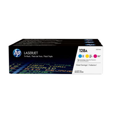 81. HP 128A 3er-Pack Original LaserJet Tonerkartuschen: Cyan/Magenta/Gelb